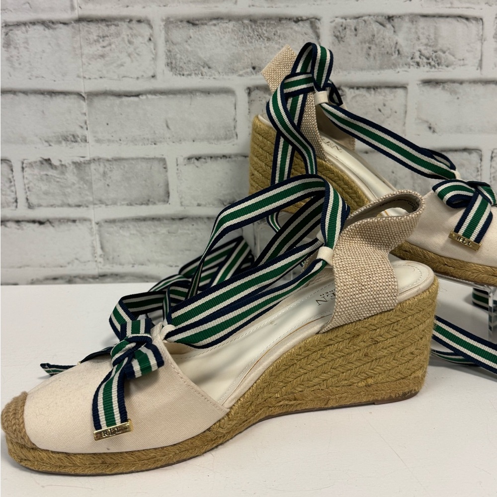 Ralph Lauren Espadrille Wedges - Picture 3 of 8